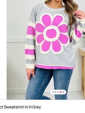 BiBi The Bloom Effect Sweatshirt in Heather Grey